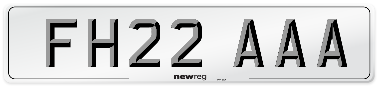 FH22 AAA Number Plate from New Reg